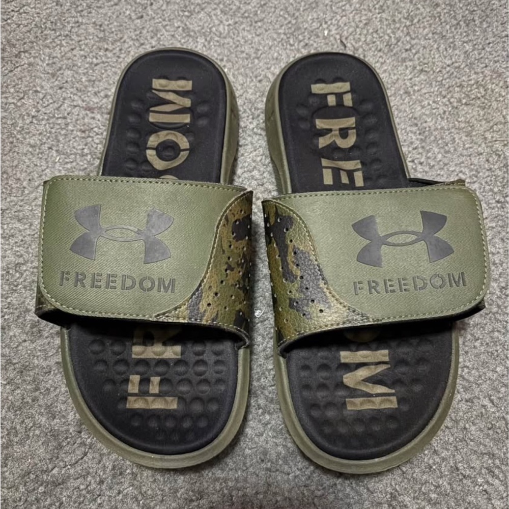 Under Armour Black Slide Sandals